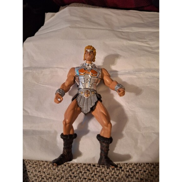 Battle Sound Silver He-Man MOTU 200X Masters Of The Universe Action Figure Works - Picture 2 of 3